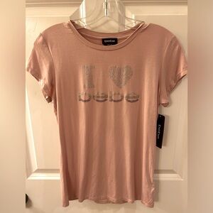NWT Women’s Bebe Short Sleeve Shirt Size Medium
